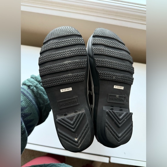 Hunter Kids Black Reflective Rain Boots Size 3 - Picture 8 of 11